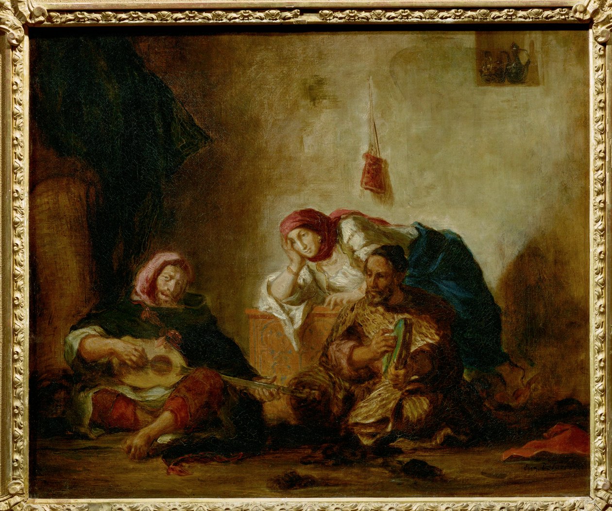 Musiciens juifs de Mogador - Mogadori zsidó zenészek ... alkotó: Ferdinand Victor Eugene Delacroix