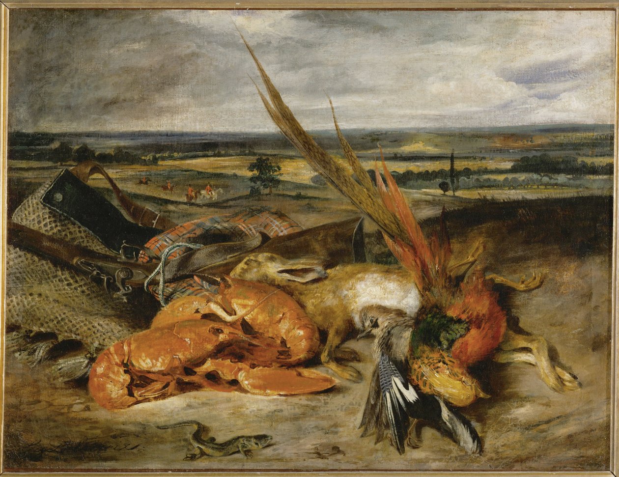 Nature morte au homard - csendélet homárral ... alkotó: Ferdinand Victor Eugene Delacroix