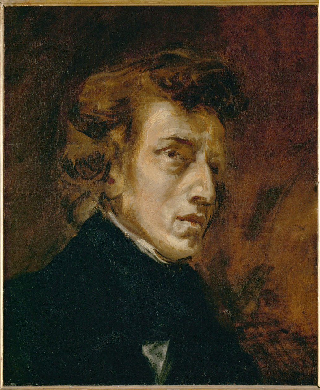 Frederic Chopin portréja ... alkotó: Ferdinand Victor Eugene Delacroix