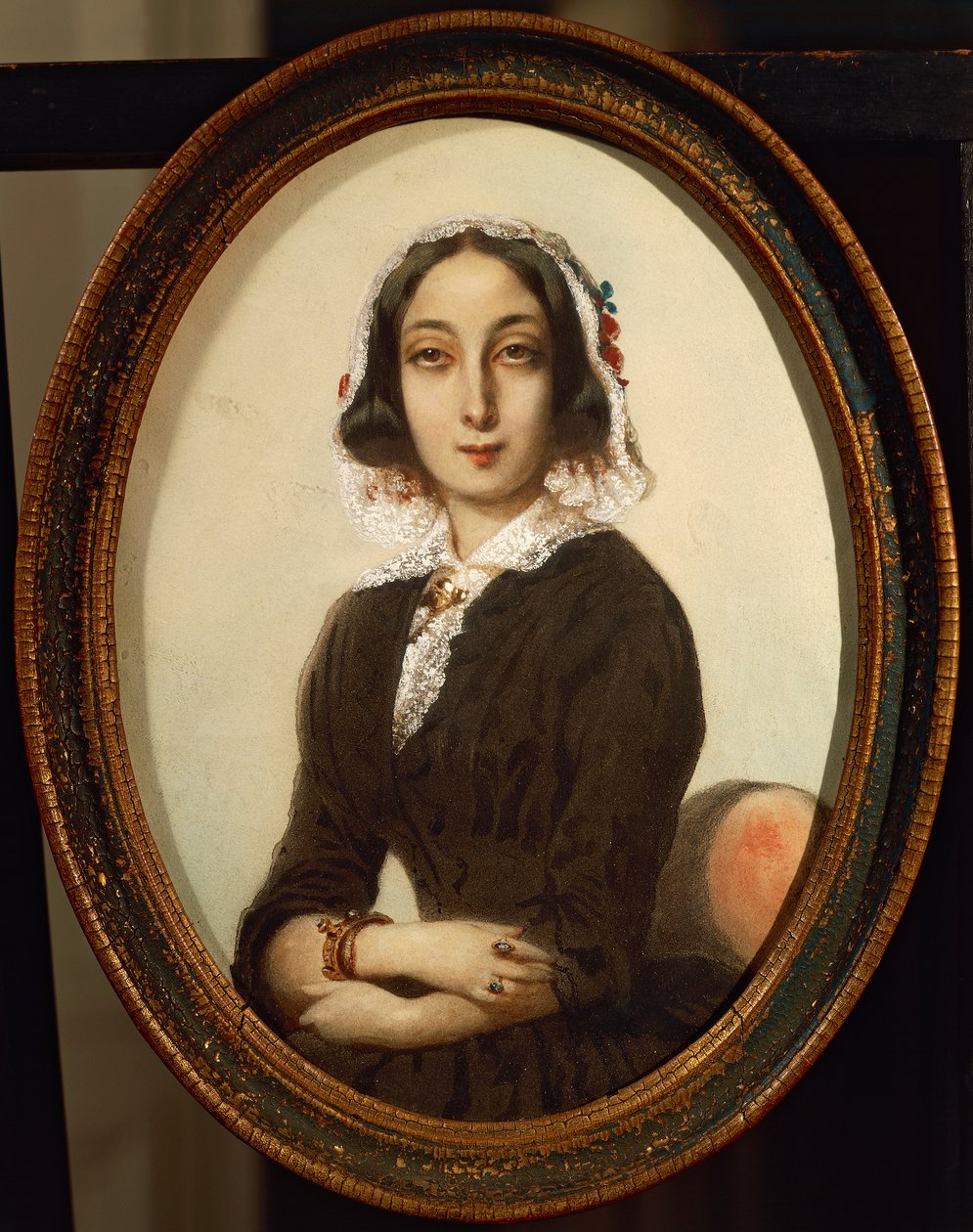 George Sand portréja alkotó: Ferdinand Victor Eugene Delacroix
