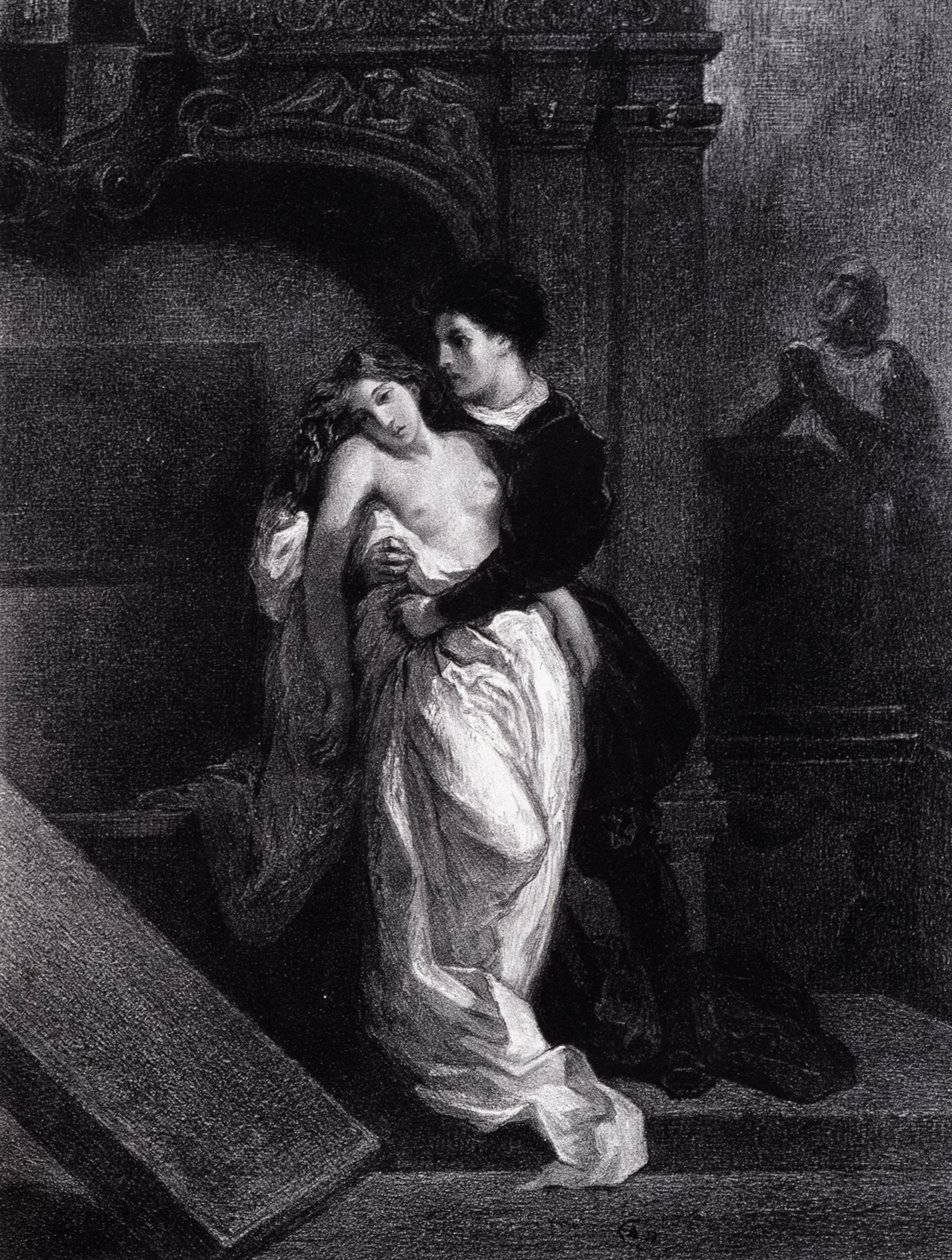 Rómeó és Júlia - Eugene Delacroix metszet alkotó: Ferdinand Victor Eugene Delacroix