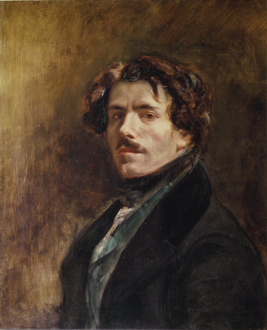 Önarckép - olaj, vászon alkotó: Ferdinand Victor Eugene Delacroix