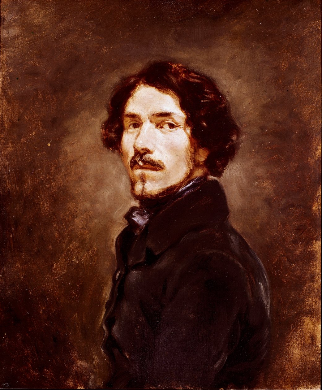 Önarckép 44 évesen Eugene Delacroix (1798-1863) festménye 1842 körül Firenze, Galleria degli Uffizi (Irodák) alkotó: Ferdinand Victor Eugene Delacroix