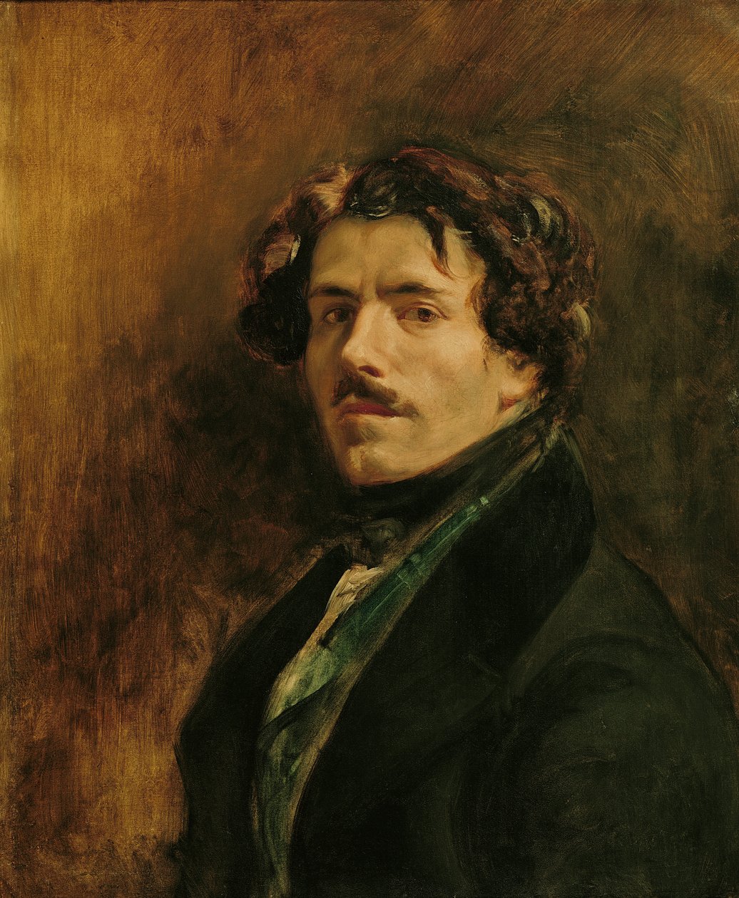 Önarckép, 1837 körül (olaj, vászon) alkotó: Ferdinand Victor Eugene Delacroix