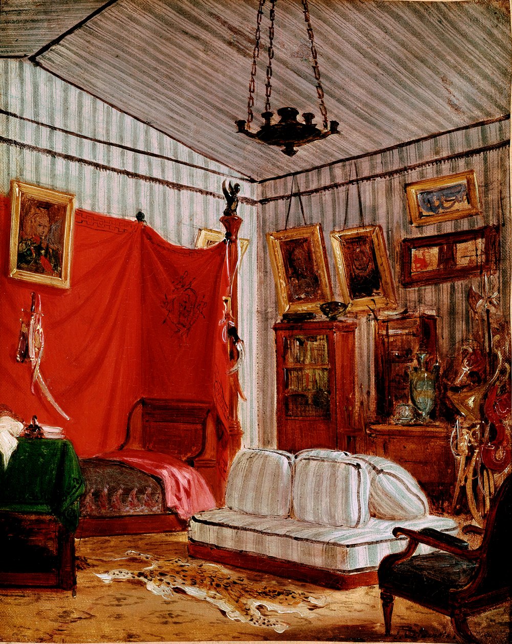 Tanulmány az Interieur számára két portréval (festmény, 1834 körül) alkotó: Ferdinand Victor Eugene Delacroix