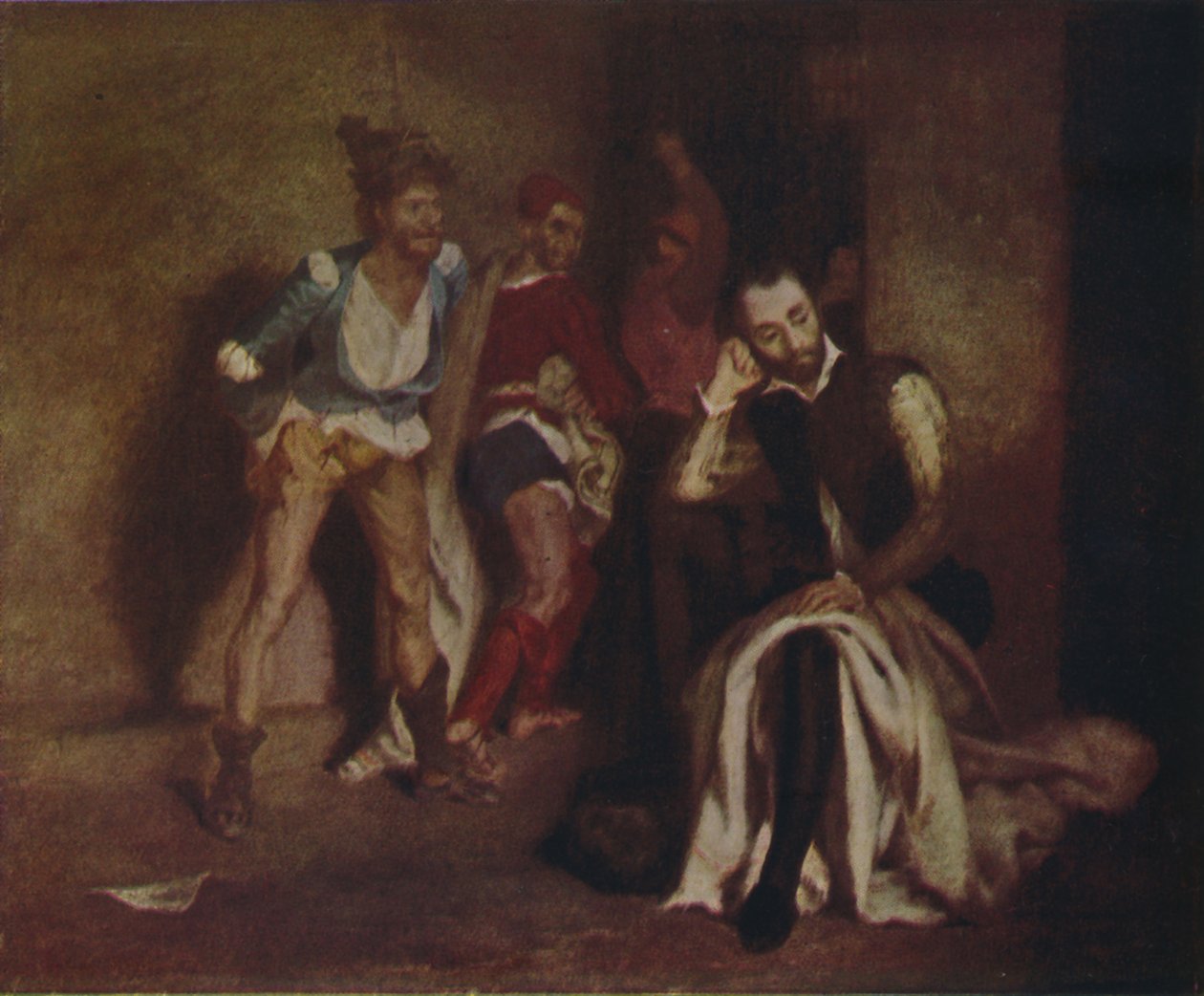 Borz a börtönben, 1839, 1937. alkotó: Ferdinand Victor Eugene Delacroix