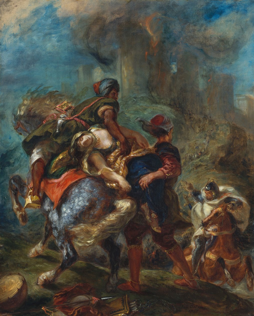 Rebecca elrablása alkotó: Ferdinand Victor Eugene Delacroix
