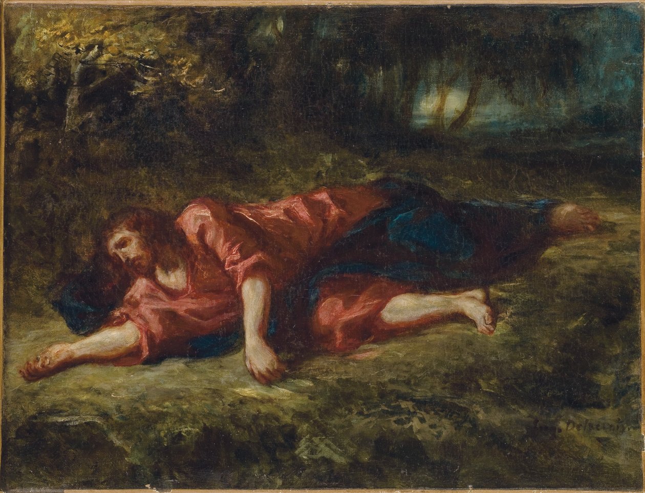 Agónia a kertben, 1849 körül alkotó: Ferdinand Victor Eugene Delacroix