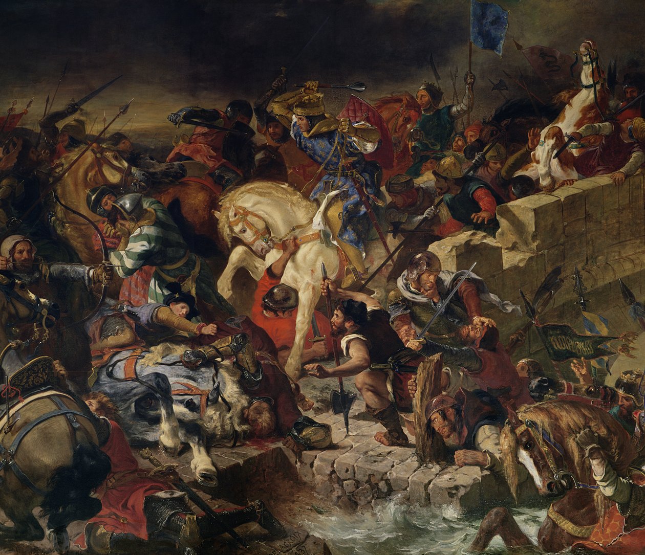 A taillebourgi csata, 1242. július 21 alkotó: Ferdinand Victor Eugene Delacroix