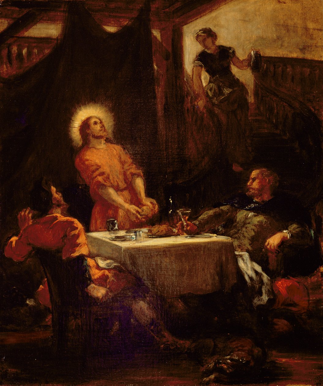 A tanítványok Emmausban, 1853 alkotó: Ferdinand Victor Eugene Delacroix