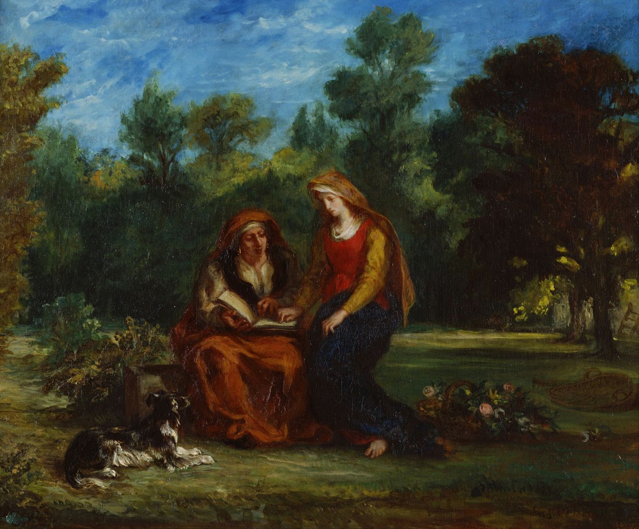 A Szűz nevelése, 1852 alkotó: Ferdinand Victor Eugene Delacroix