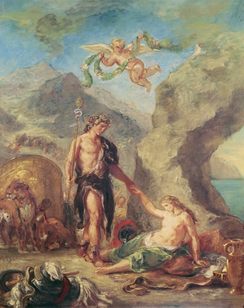 A négy évszak. Ősz: Bacchus és Ariadne, 1862 alkotó: Ferdinand Victor Eugene Delacroix