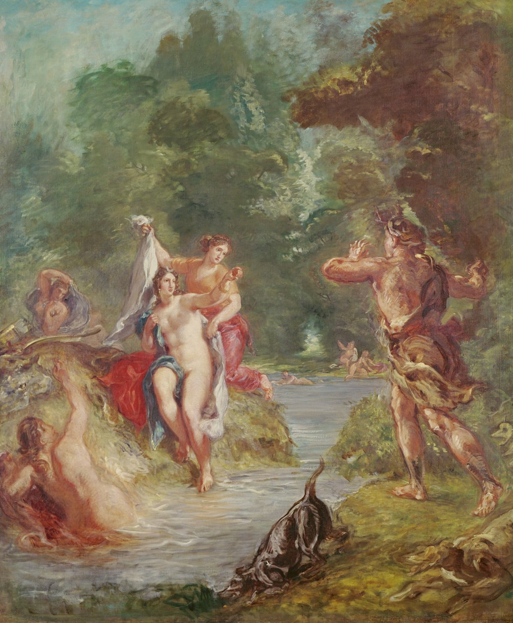 A négy évszak, nyár: Diana és Actaeon, 1862 alkotó: Ferdinand Victor Eugene Delacroix