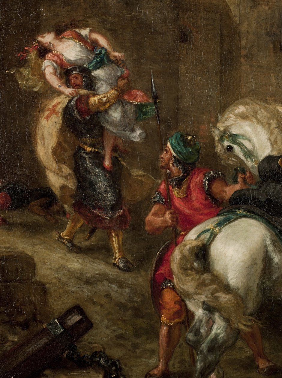 Rebecca megerőszakolása alkotó: Ferdinand Victor Eugene Delacroix