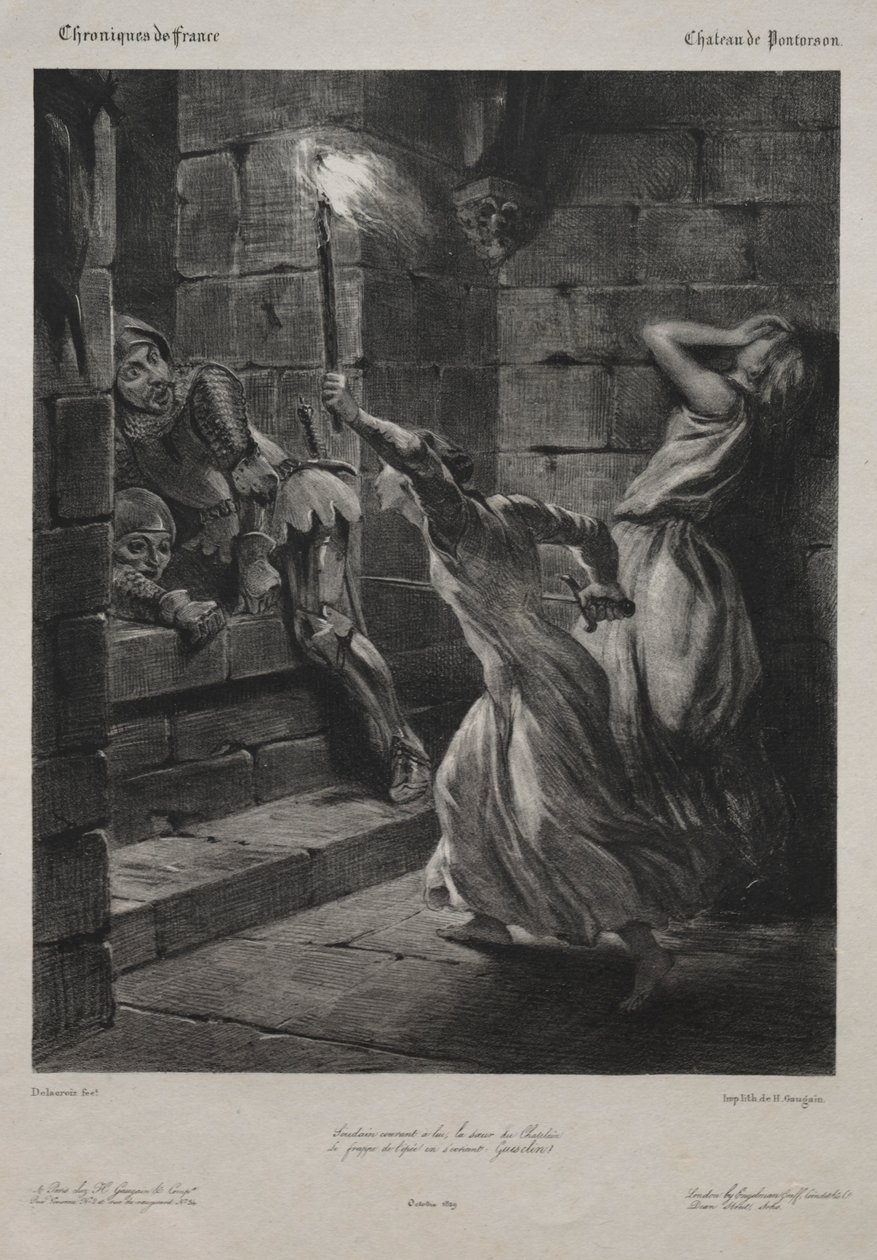 Duguesclin nővére, 1829. alkotó: Ferdinand Victor Eugene Delacroix