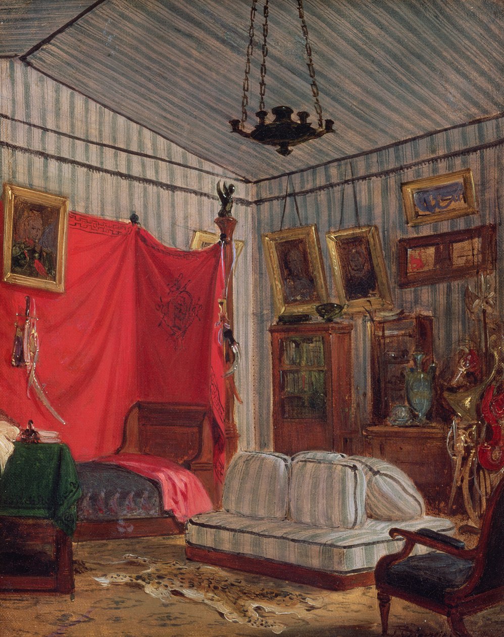 De Mornay gróf lakása, rue de Verneuil, Párizs (tanulmány), 1833 alkotó: Ferdinand Victor Eugene Delacroix