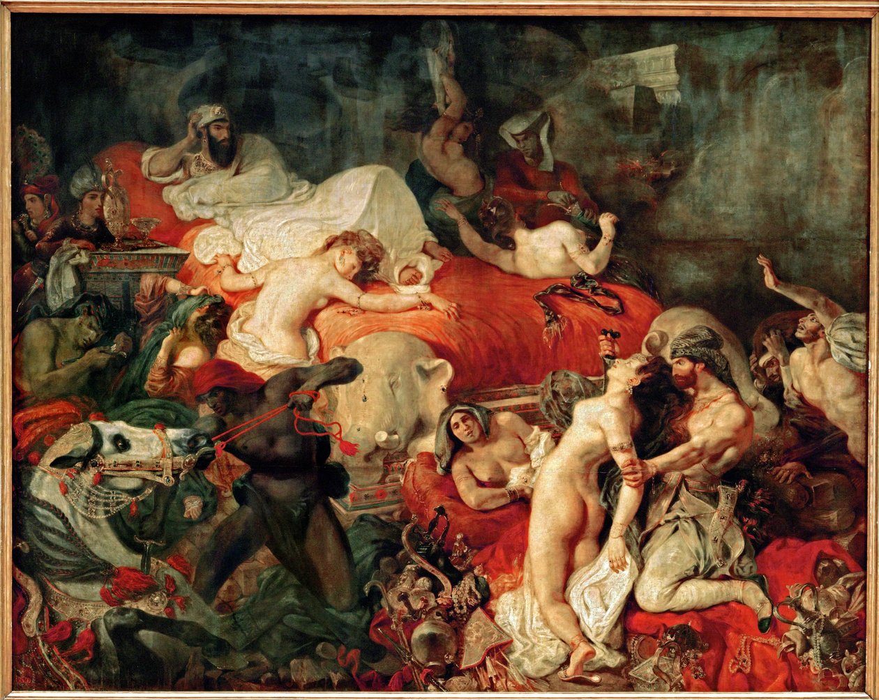 Sardanapal halála ... alkotó: Ferdinand Victor Eugene Delacroix