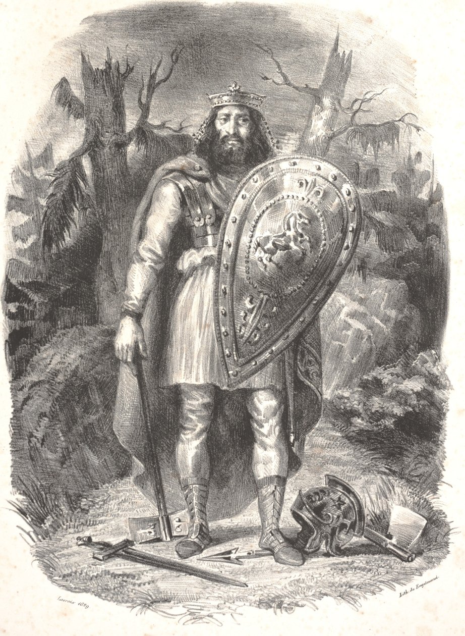 Cím nélkül, metszet: Godefroy Engelmann alkotó: Ferdinand Victor Eugene Delacroix