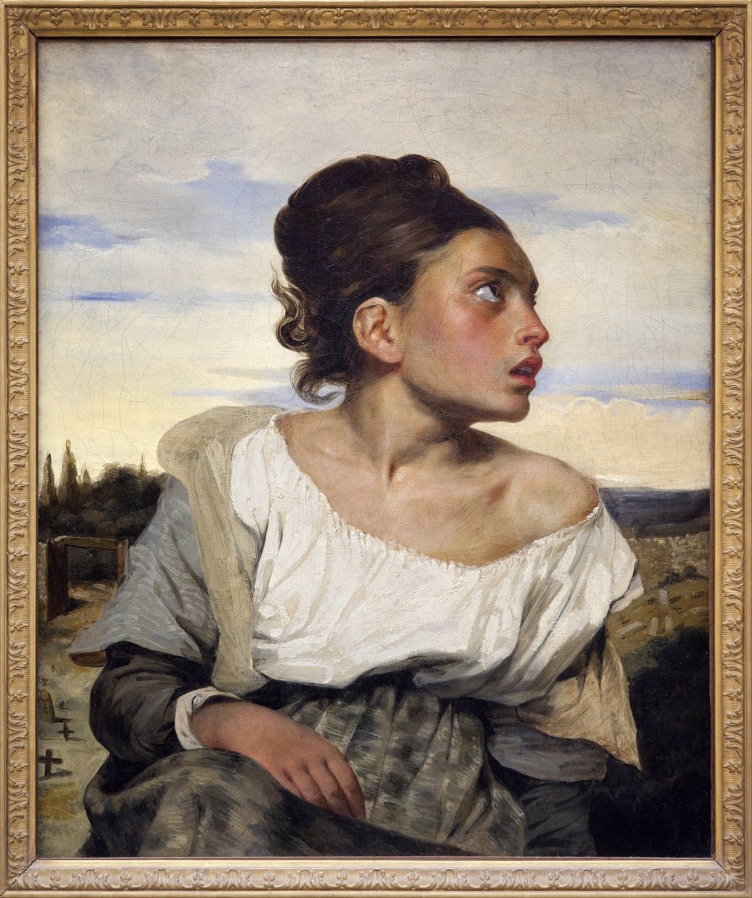 Fiatal árva a temetőben, 1824 körül (olaj, vászon) alkotó: Ferdinand Victor Eugene Delacroix