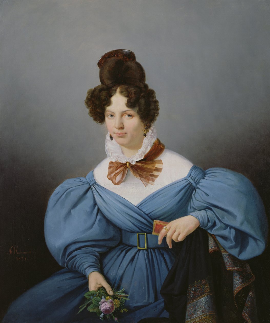 Hölgy portréja, 1830 körül alkotó: Ferdinand Wachsmuth