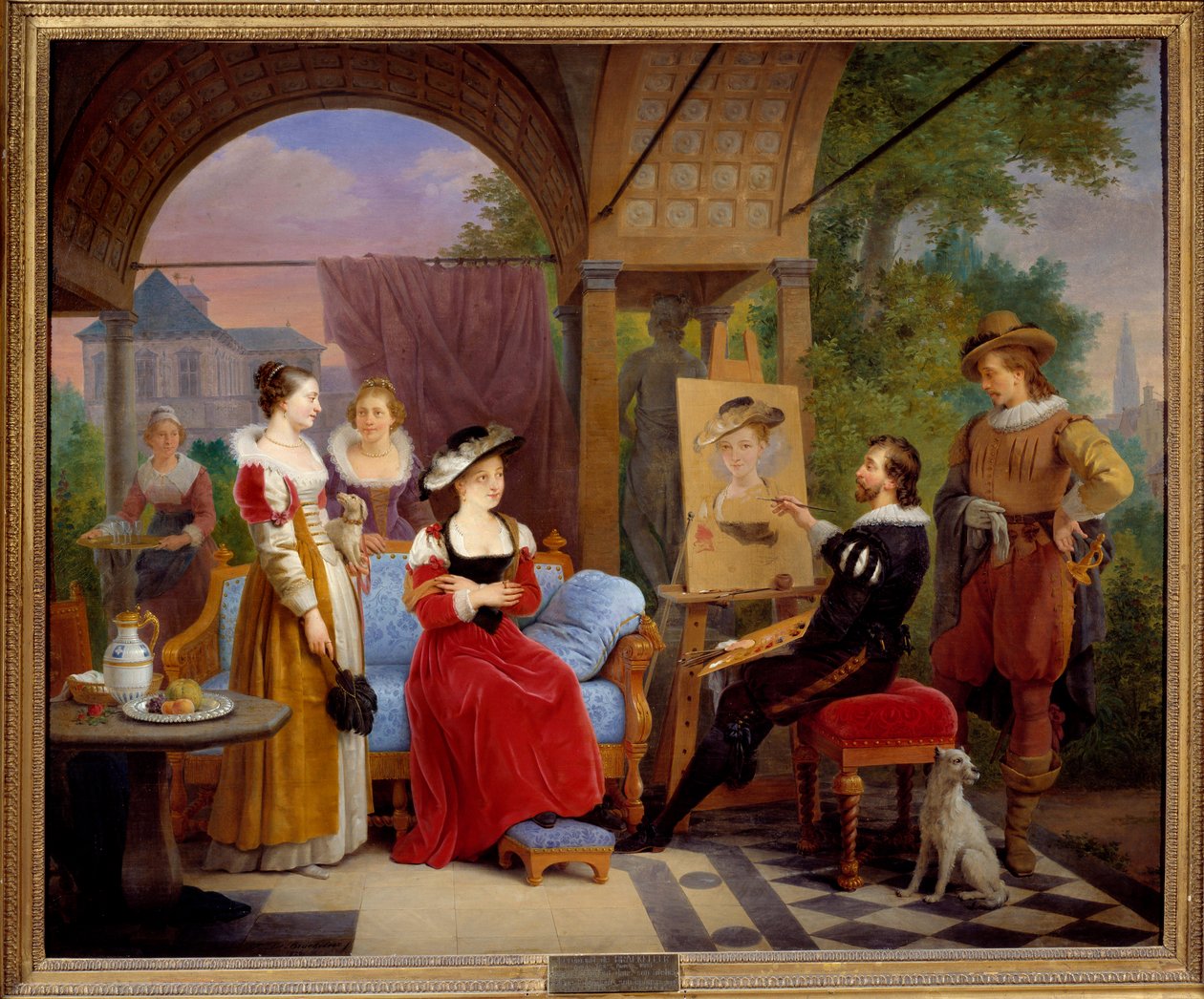 Pierre Paul (Pierre-Paul) Rubens (vagy Peter Paul vagy Petrus Paulus) (1577-1640) műhelyében „a szalmakalapot” festette meg, modellje Suzanne Fourment, sógornője. Ferdinand de Braekeleer dit l