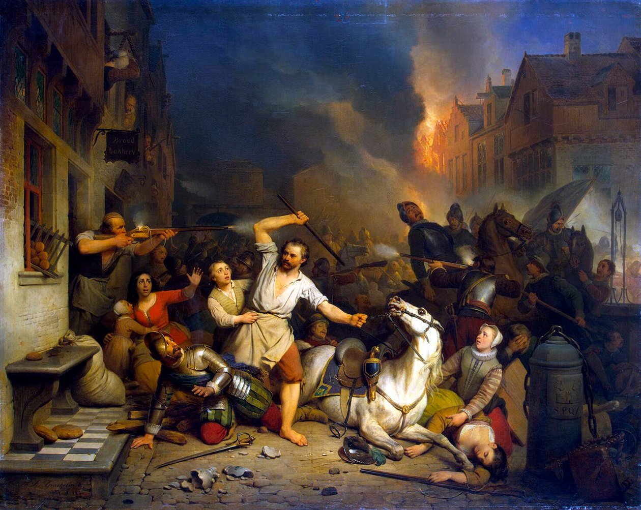 Francia düh Antwerpenben, 1827-1846. alkotó: Ferdinand de Braekeleer the Elder