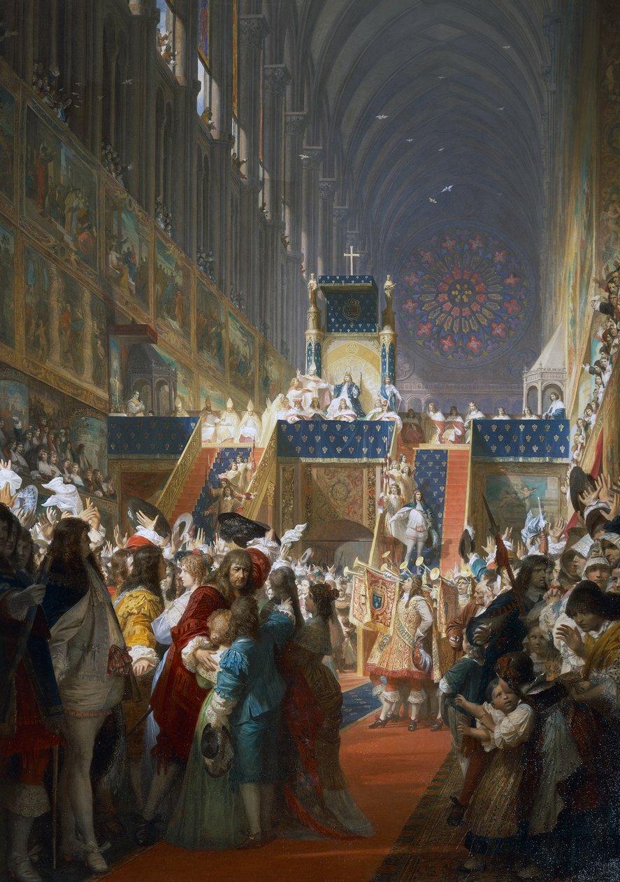 XIV. Lajos francia fogadta a társadalmi osztályok képviselőit Párizsban alkotó: Ferdinand the Elder Piloty