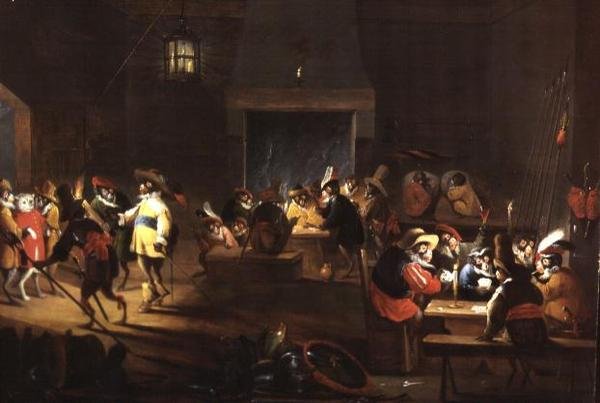Majmok a kocsmában Belsőépítészet alkotó: Ferdinand van Kessel
