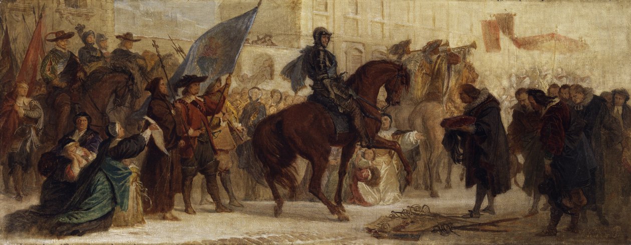 Maximilian I. belépése Prágába a Fehér-hegyi győzelem után 1620-ban alkotó: Ferdinand von Piloty