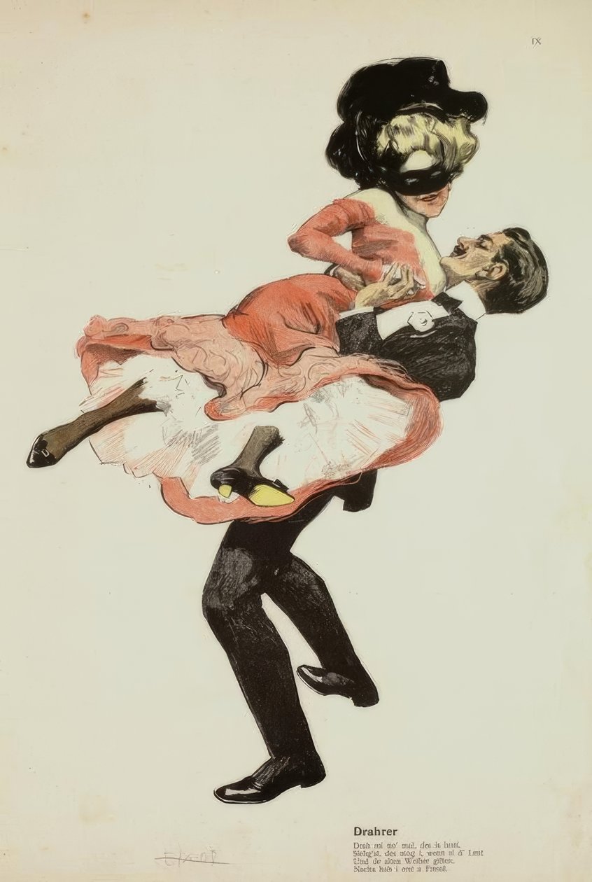 F. v. Reznicek, Drahrer / innen: A tánc / 1906 alkotó: Ferdinand von Reznicek