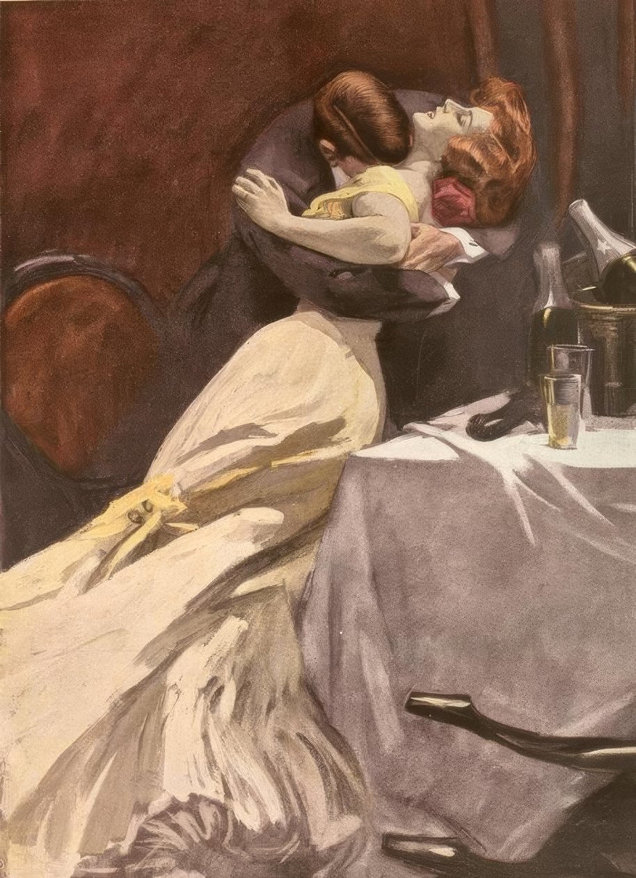 Nem túl viharos! A szenvedélyed mindent tönkretehet értem, de a köntösömet nem. alkotó: Ferdinand von Reznicek