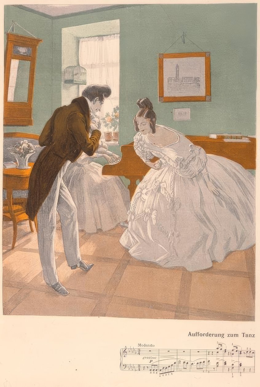 Reznicek, táncbehívás / 1906 alkotó: Ferdinand von Reznicek