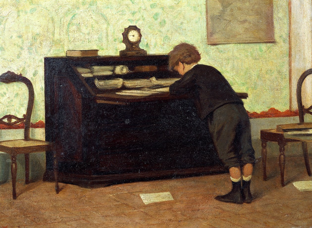 Ferdinando Buonamici (1820-1892) leckéje, olaj, panel alkotó: Ferdinando Buonamici