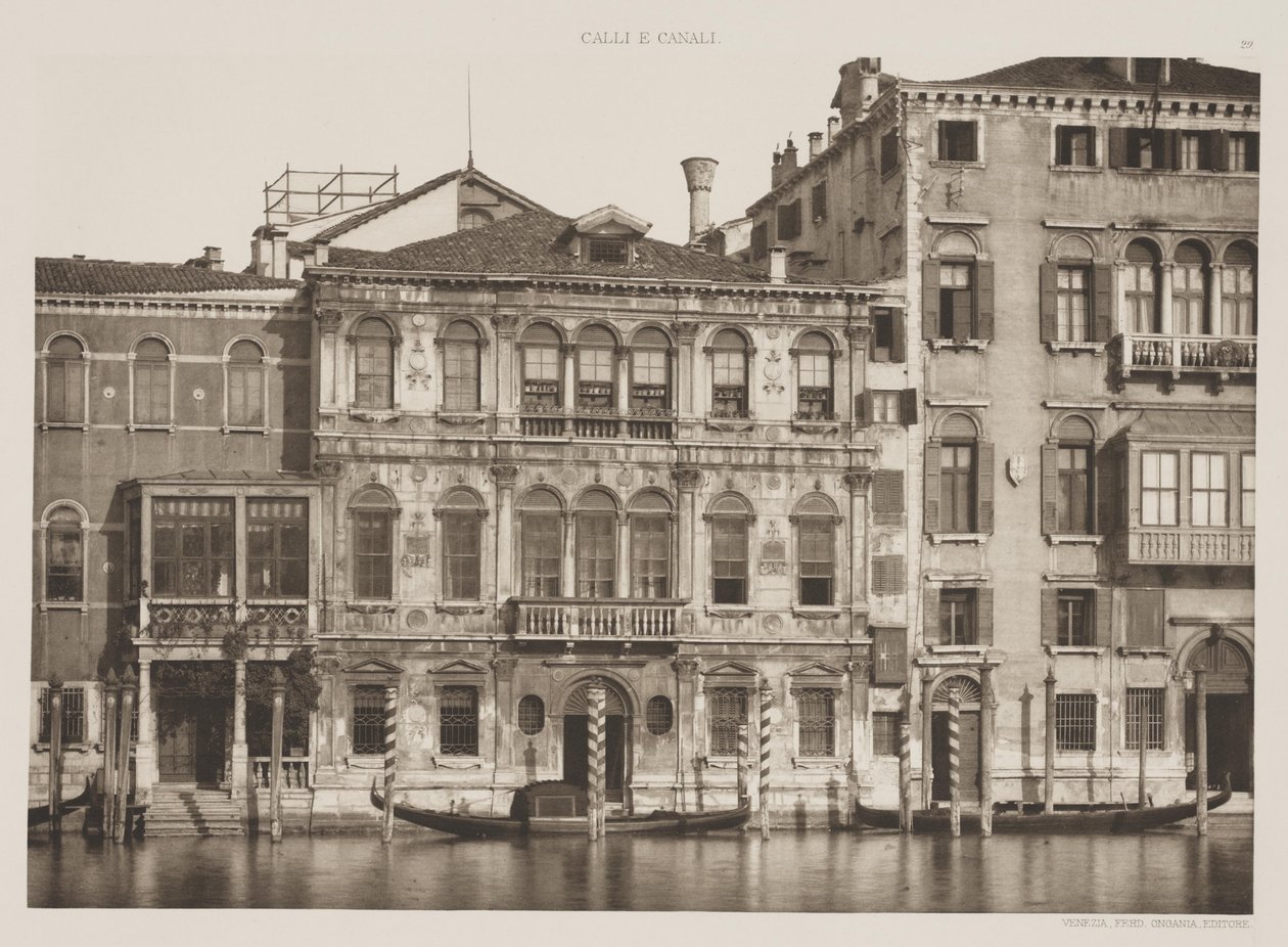 Grimani-palota, Grand Canal, 1891 alkotó: Ferdinando Ongania