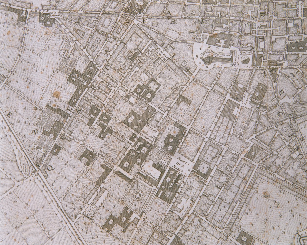 Firenze térképe, 1731 alkotó: Ferdinando Ruggeri