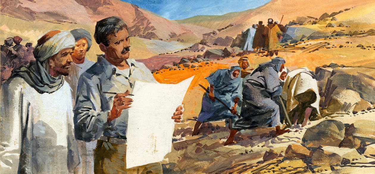 Howard Carter kutat Tutanhamon sírja után alkotó: Ferdinando Tacconi