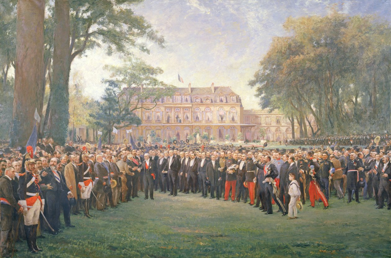 Franciaország polgármestereinek fogadása az Elysee-palotában, 1900. szeptember 22. alkotó: Fernand Cormon