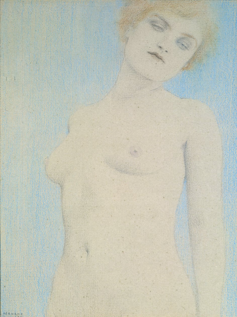 Női akt alkotó: Fernand Khnopff