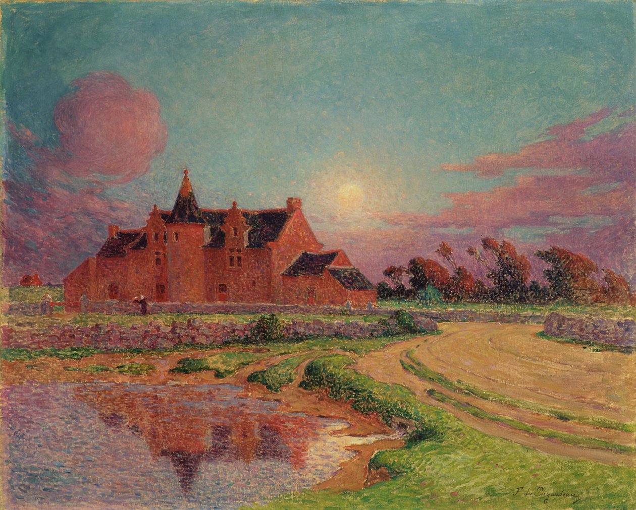 Kervandu kúria, 1910 körül alkotó: Fernand Loyen du Puigaudeau