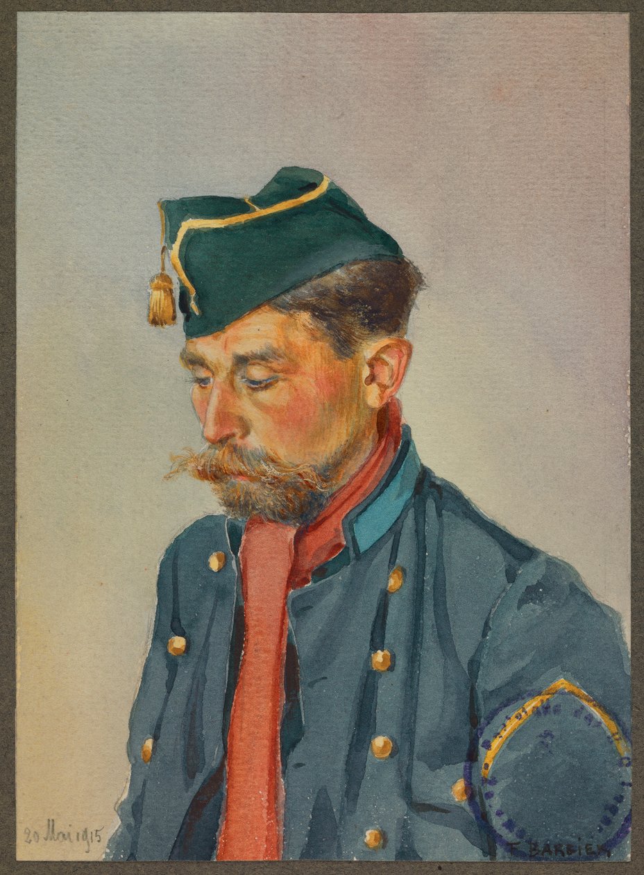 Egy belga lovas, Gustrow alkotó: Fernand Barbier