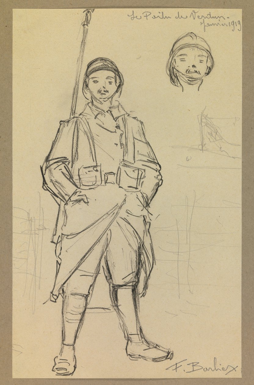 A verduni poilu alkotó: Fernand Barbier