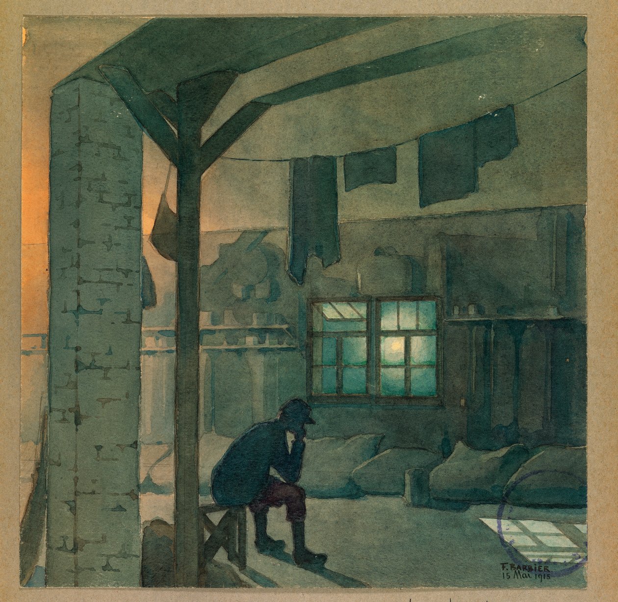 Millot őrködik, Gustrow alkotó: Fernand Barbier