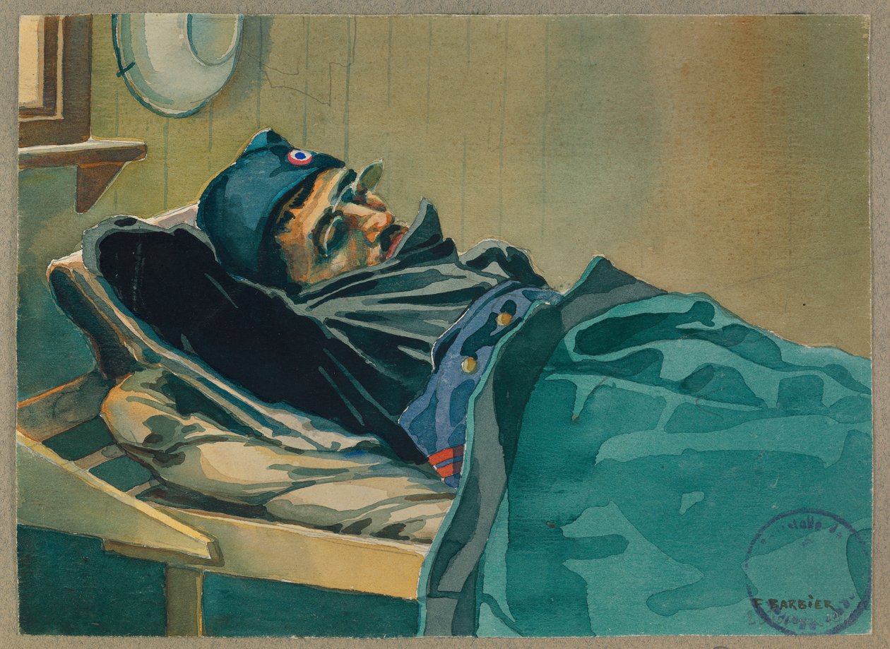 Brossard hazatérő portréja, Gustrow alkotó: Fernand Barbier
