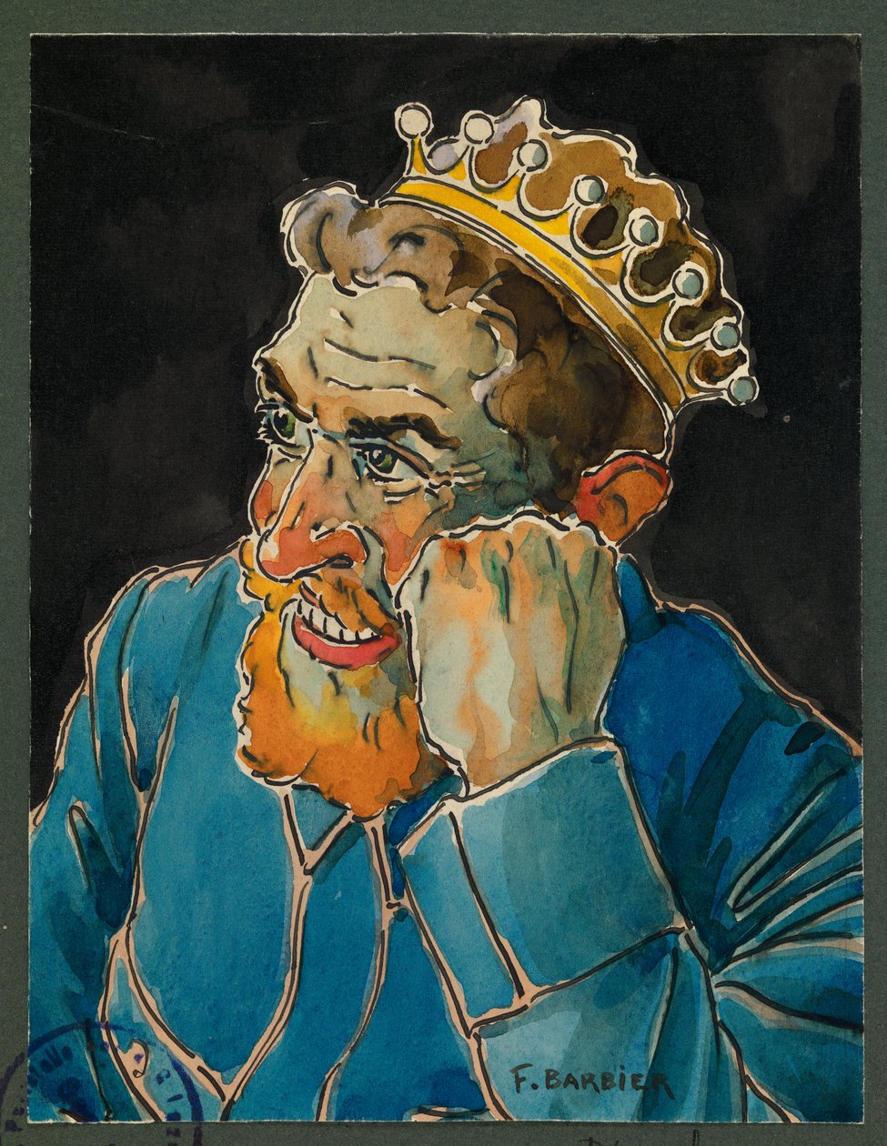 Delatroche, tábori szakács portréja, Gustrow alkotó: Fernand Barbier