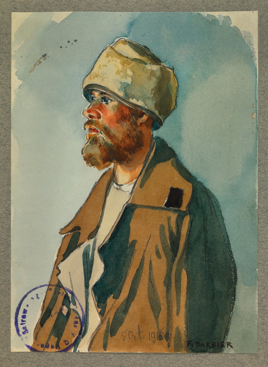 Orosz fogoly, Gustrow alkotó: Fernand Barbier