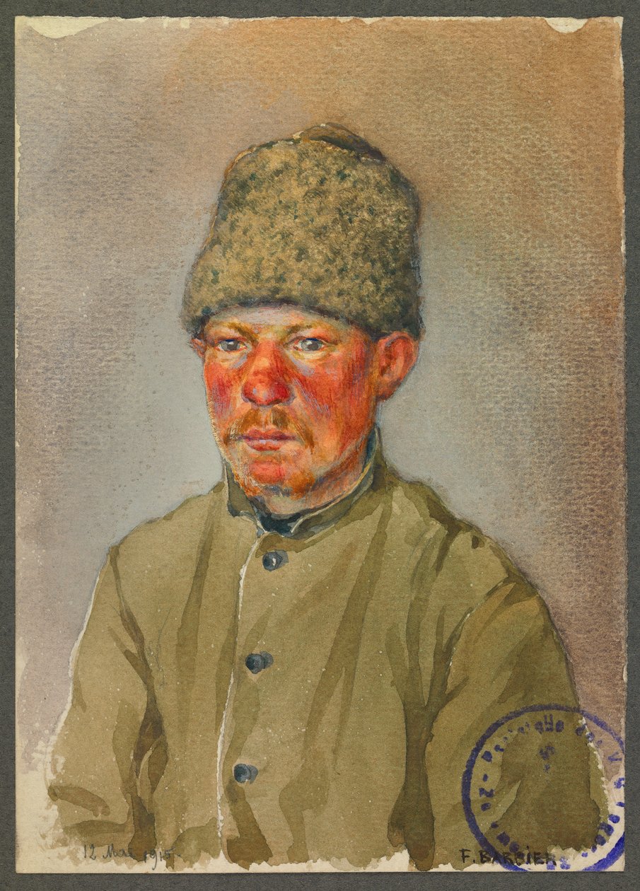 Orosz katona, Gustrow alkotó: Fernand Barbier