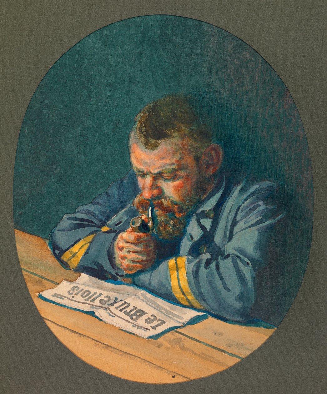 Liard barátom, a Bruxellois felolvasása Gustrowban... alkotó: Fernand Barbier