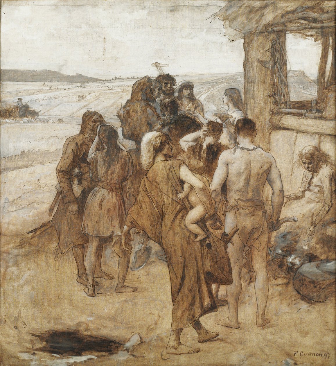Bronzkor – Fernand Cormon (1845-1924) festménye alkotó: Fernand Cormon