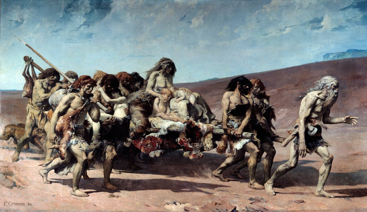 Cain, részlet. Illusztráció Victor Hugo „The Legend of the Siecles” című regényéhez. Fernand Cormon (1845-1924) festménye alkotó: Fernand Cormon