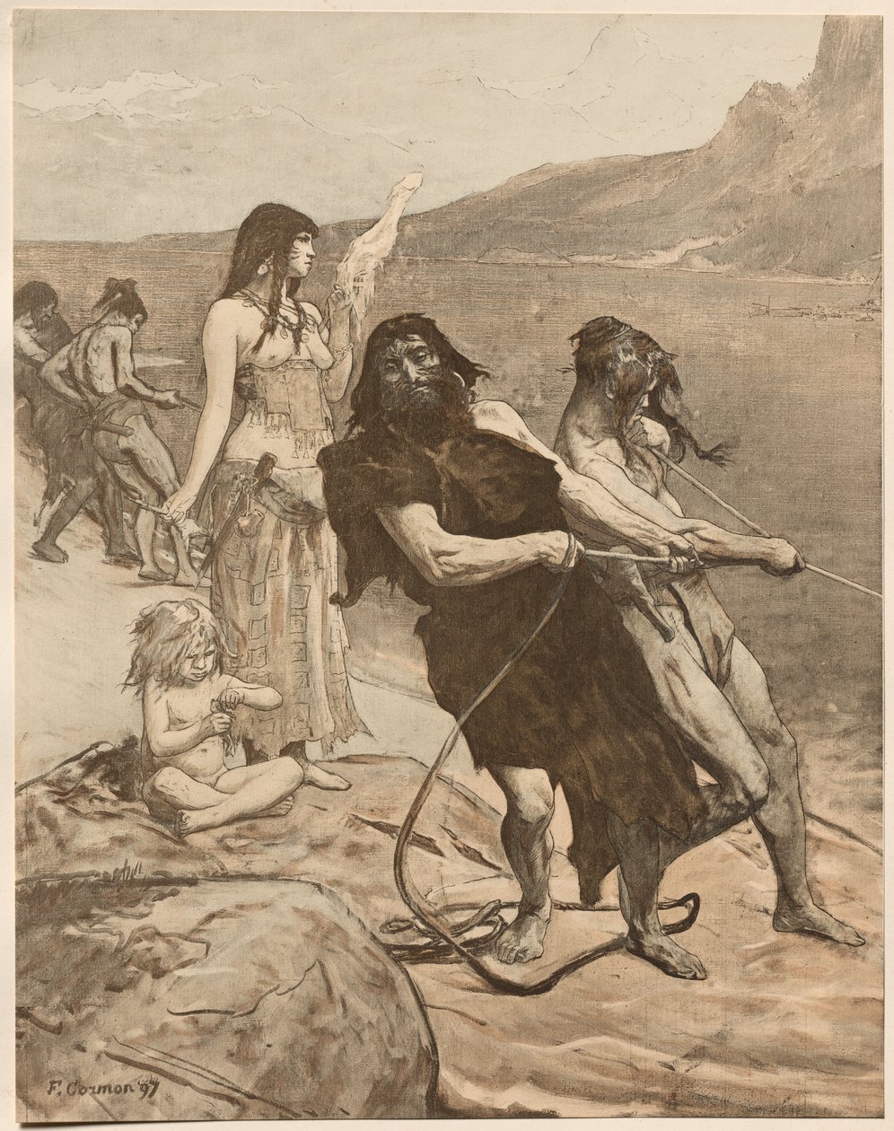 Tóparti város alkotó: Fernand Cormon